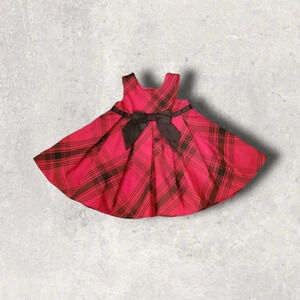 3/6M Koala Baby Red Plaid Dress